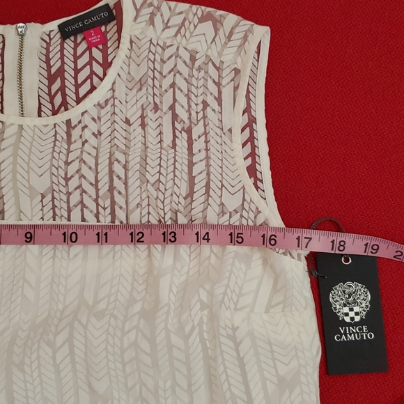 VINCE CAMUTO 'Graphic Illusion' New Ivory NWT sz.2 - Picture 5 of 16